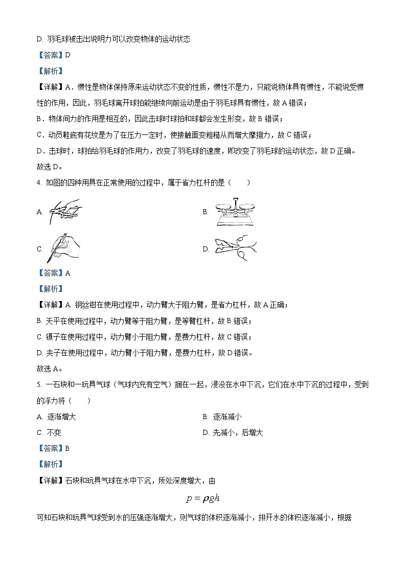 湖南省长沙市望城区第一中学2024-2025学年高一上学期开学考试物理试题（解析版）02