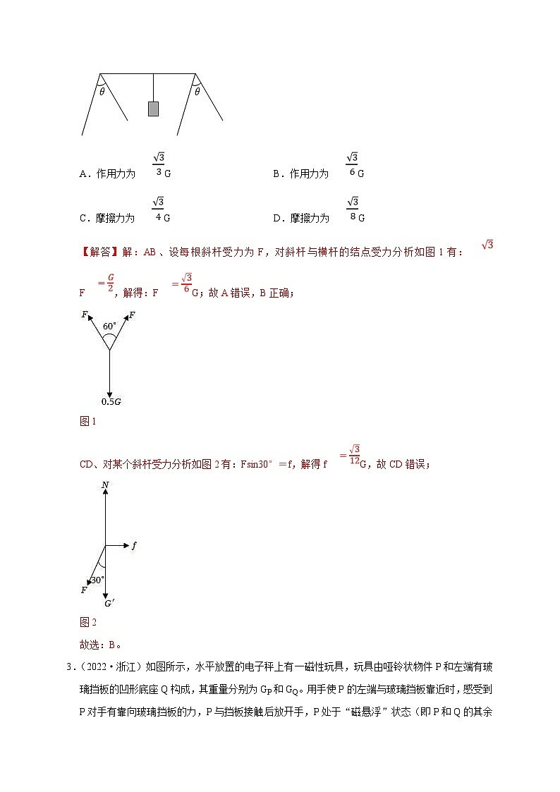 新高考物理一轮复习考点精讲精练第3讲  共点力下的动态平衡问题（解析版）第2页