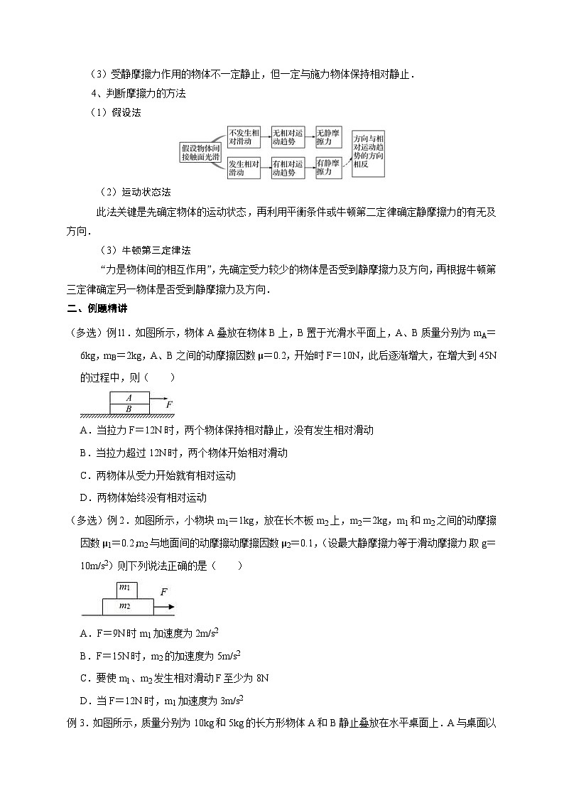新高考物理一轮复习考点精讲精练第9讲 水平叠加的滑块 木板模型之动态分析与临界问题（2份打包，原卷版+解析版）02
