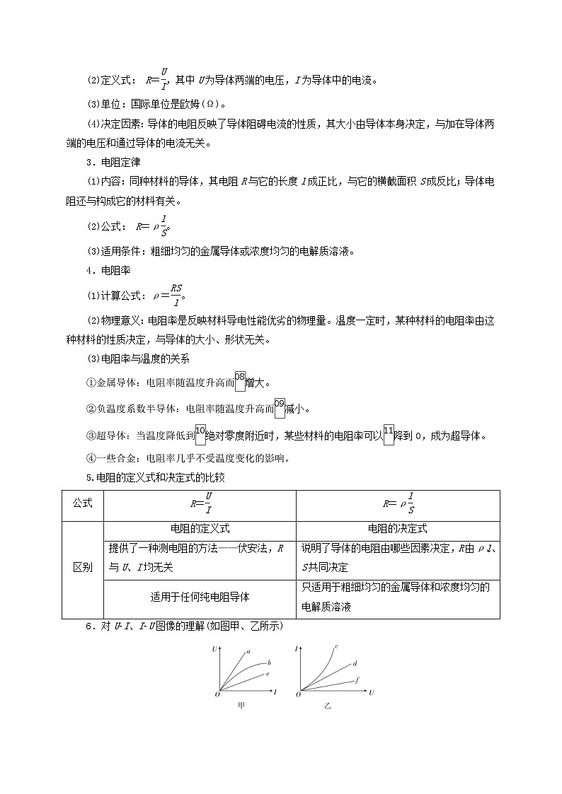 新高考物理一轮复习考点精讲精练第60讲 欧姆定律与电阻定律（2份打包，原卷版+解析版）02