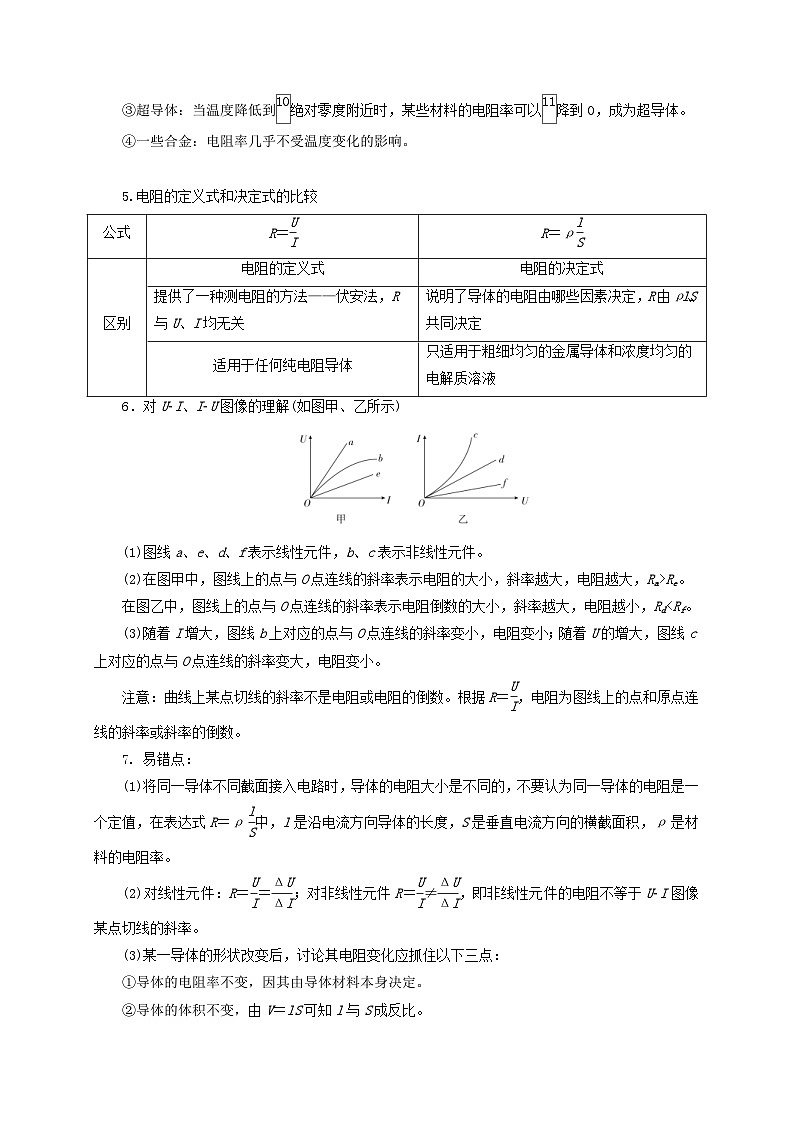 新高考物理一轮复习考点精讲精练第60讲 欧姆定律与电阻定律（2份打包，原卷版+解析版）03