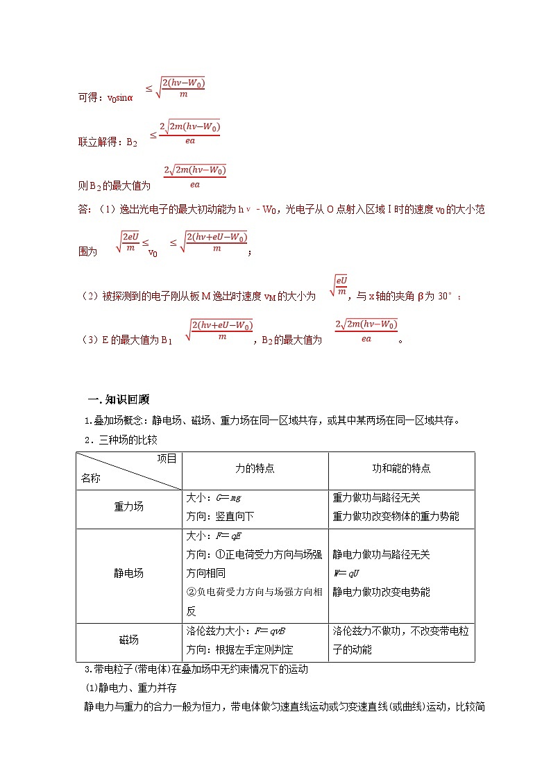 新高考物理一轮复习考点精讲精练第79讲 带电粒子在叠加场中的运动（解析版）第3页