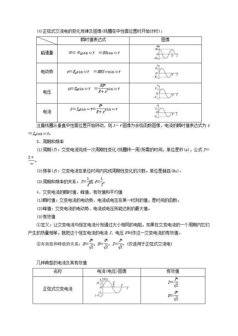 新高考物理一轮复习考点精讲精练第90讲 交变电流的产生 变化规律及四值的相关计算（解析版）第3页