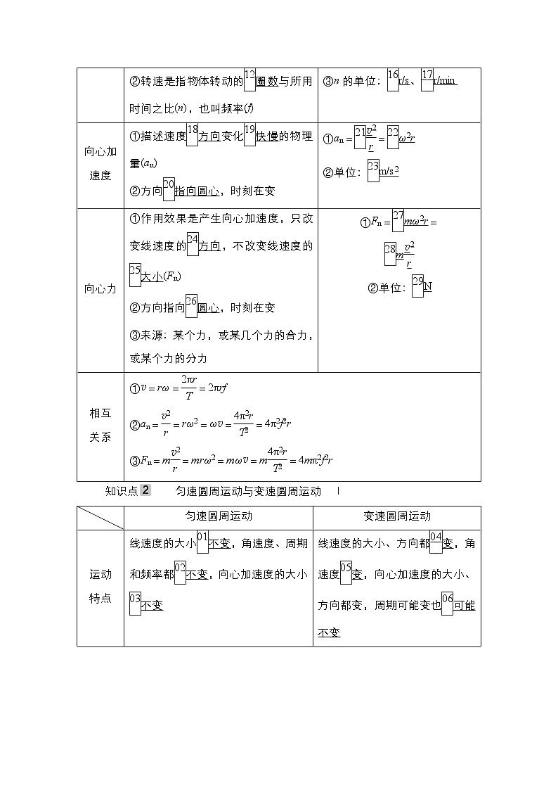 新高考物理一轮复习教案第4章第3讲圆周运动（含解析）第2页