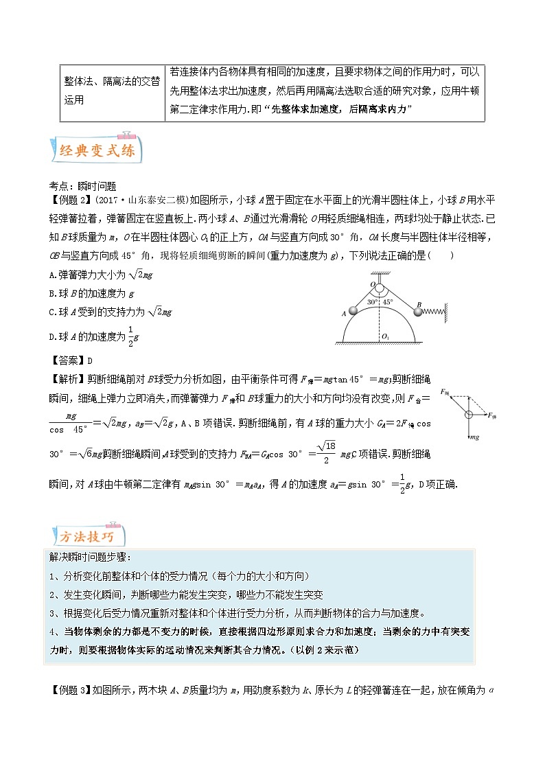 新高考物理一轮复习考点练习考向06 牛二综合应用（含解析）第3页