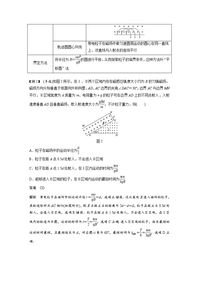 新高考物理一轮复习讲义 第10章 专题强化19 动态圆问题02