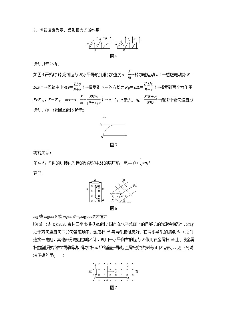 新高考物理一轮复习讲义 第11章 专题强化24 电磁感应中的动力学和能量问题03