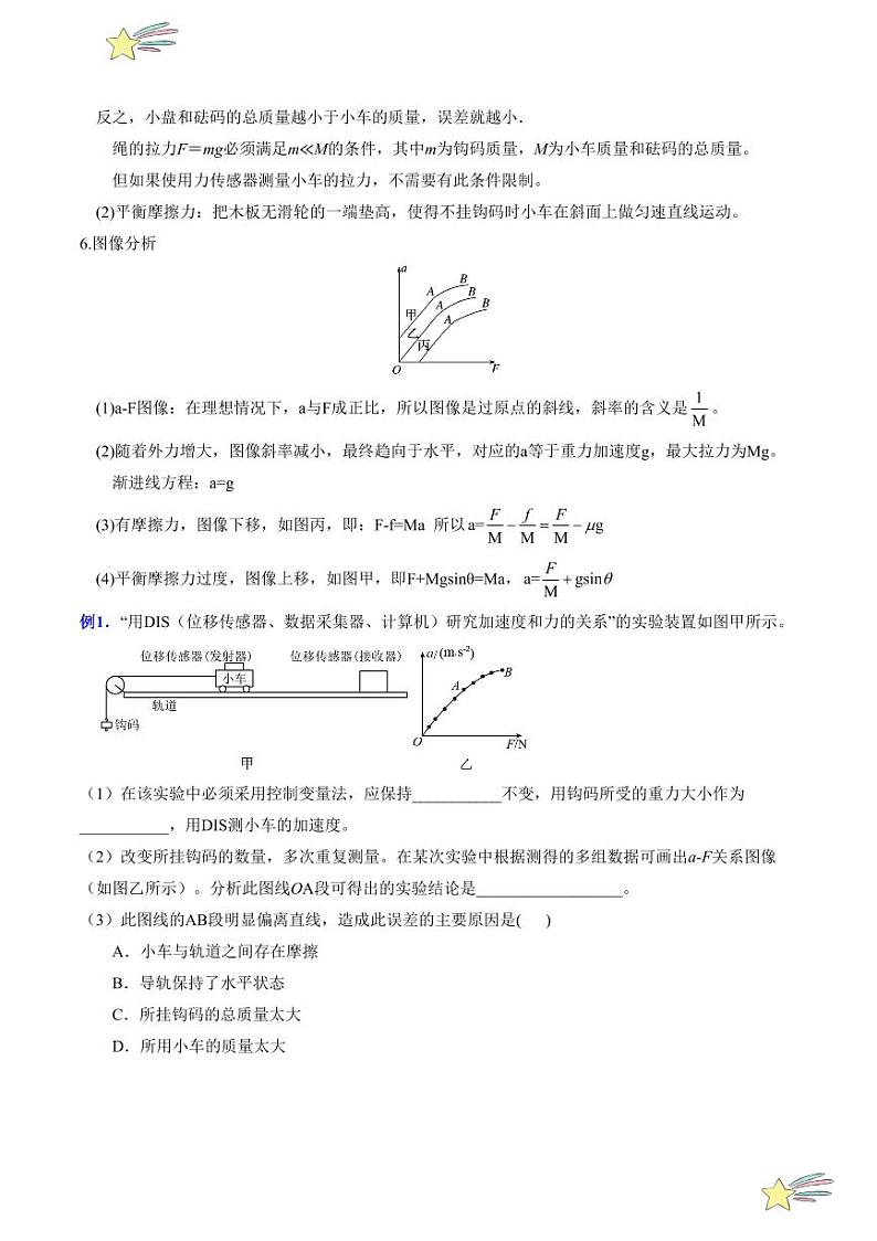第4.2节 牛顿第二定律（2）：实验（含答案） 2024-2025学年高一物理同步学与练（沪科版2020上海必修第一册）03