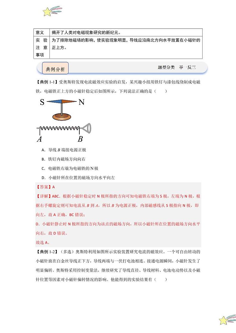 13.1磁场 磁感线（知识解读）（教师版） 2024-2025学年高中物理同步知识点解读与专题训练（人教版2019必修第三册）第2页