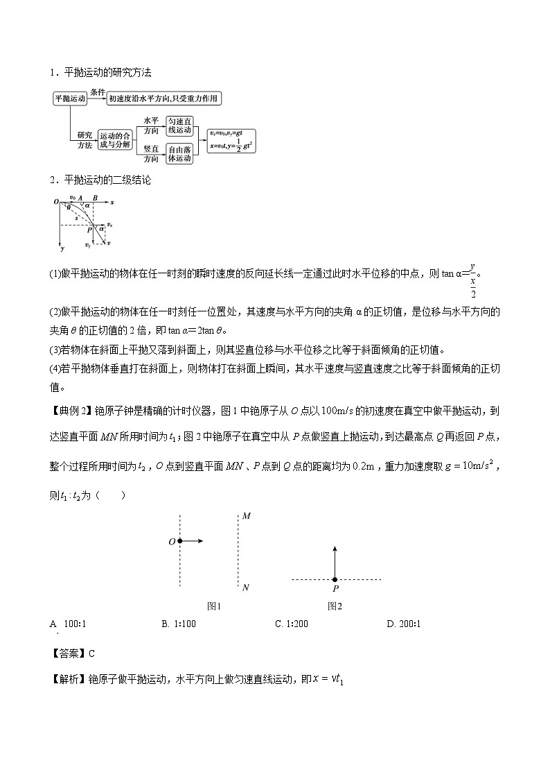 高考物理二轮复习热点题型归纳练习专题03：曲线运动及运动分解（2份打包，原卷版+解析版）03
