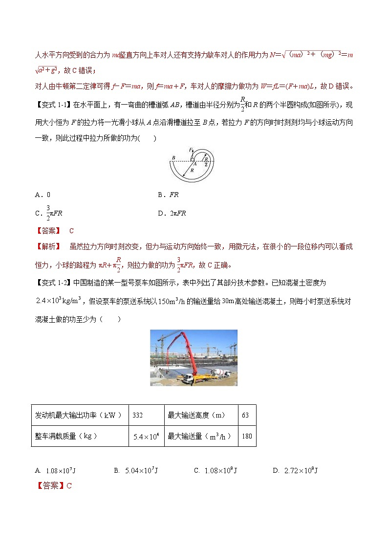 高考物理二轮复习热点题型归纳专题05：做功、功率问题汇总（解析版）第2页