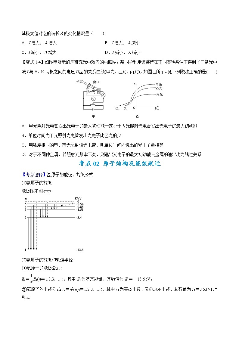 高考物理二轮复习热点题型归纳专题16 历代物理学初步及原子物理（原卷版）第3页