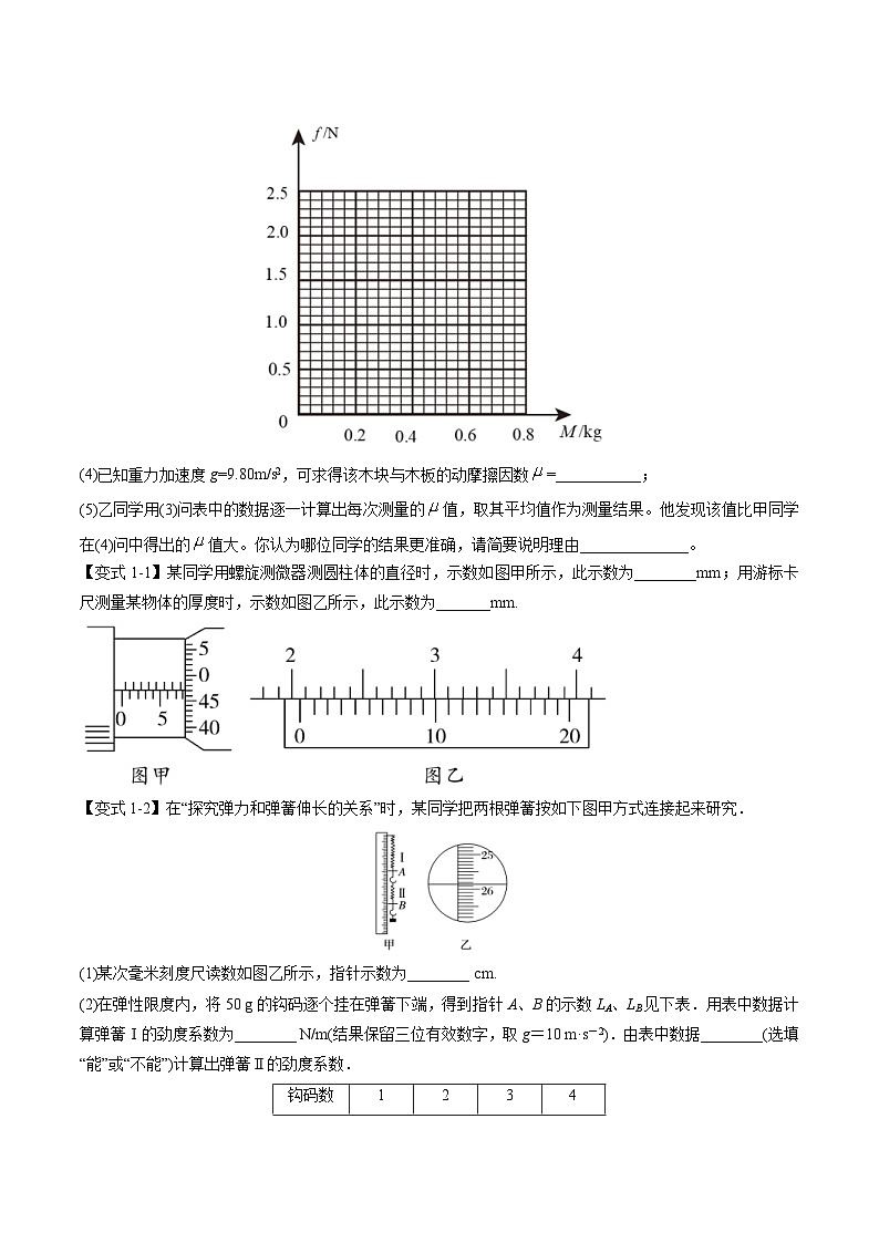 高考物理二轮复习热点题型归纳练习专题17 力学实验（2份打包，原卷版+解析版）03