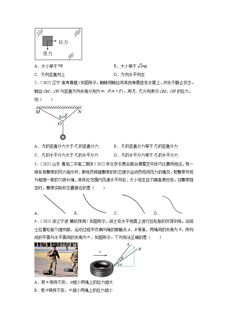 高考物理二轮复习专题培优练习重难点01 力与物体的平衡（原卷版）第3页
