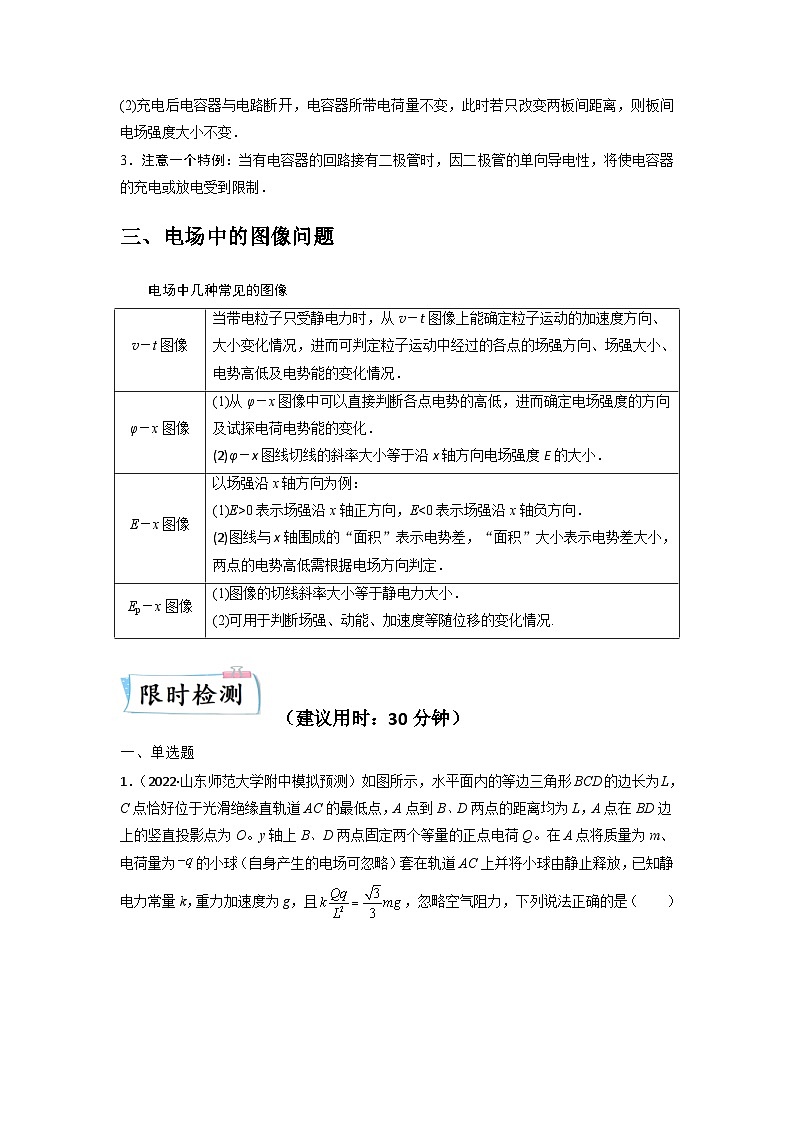 高考物理二轮复习专题培优练习重难点08 电场（2份打包，原卷版+解析版）03