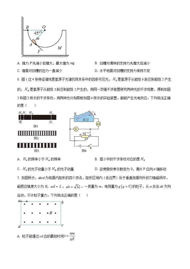 安徽省六校教育研究会2024-2025学年高三上学期9月入学考试物理试卷（原卷版）第3页