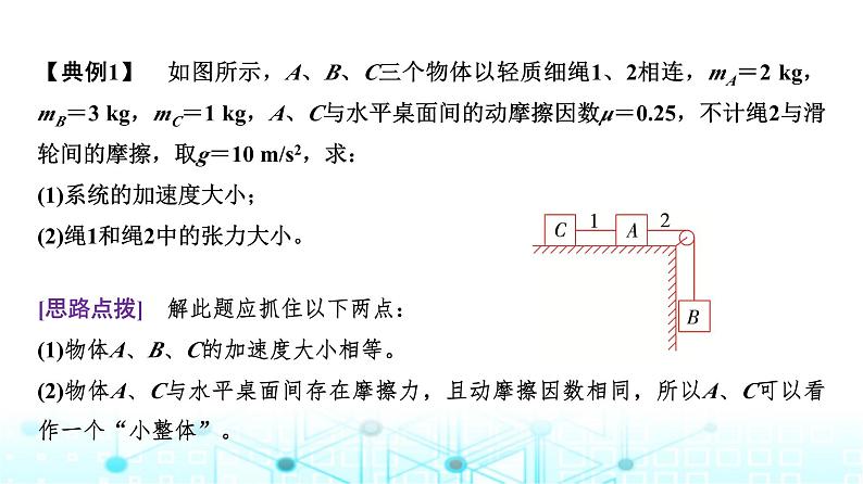 人教版高中物理必修第一册第四章素养提升课(六)连接体问题、临界问题、动力学图像问题课件第6页