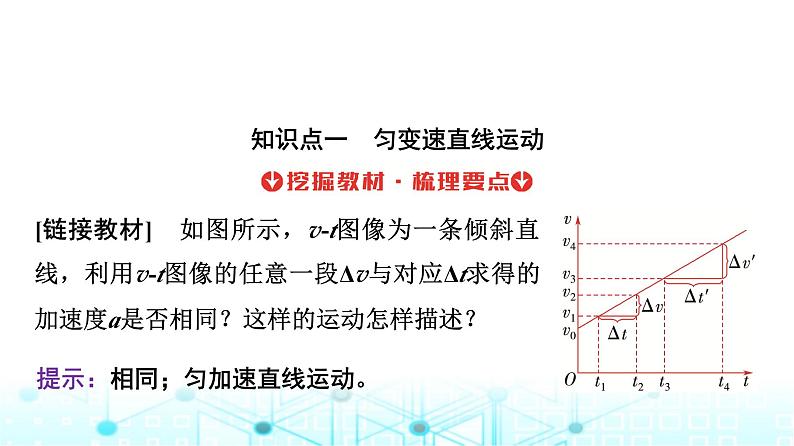 人教版高中物理必修第一册第二章2匀变速直线运动的速度与时间的关系课件第4页