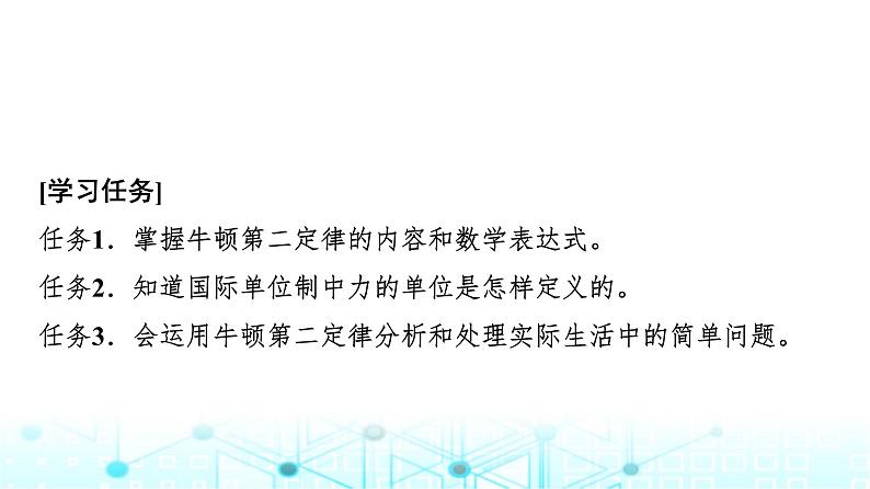 人教版高中物理必修第一册第四章3牛顿第二定律课件第2页