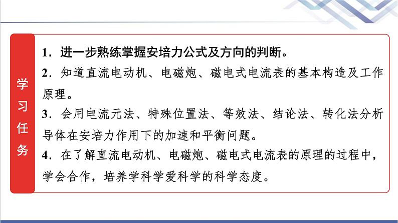 教科版高中物理选择性必修第二册第一章2安培力的应用课件02