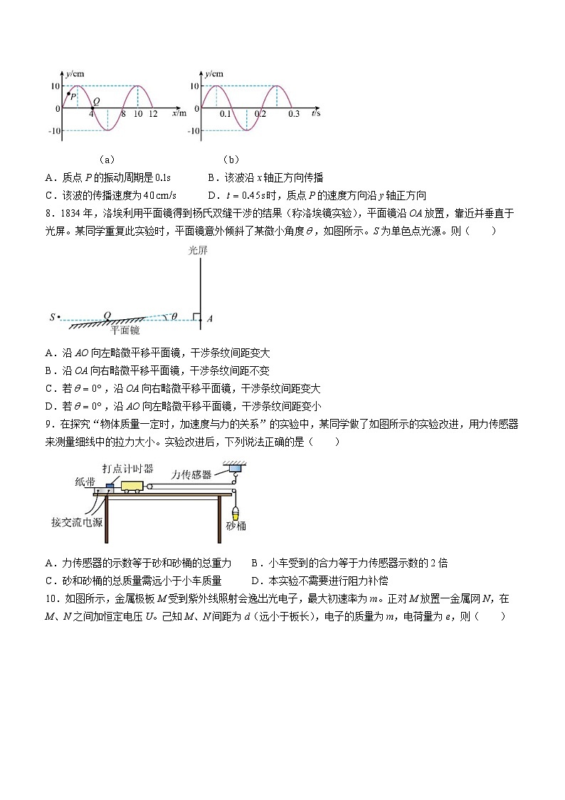 江苏省南京市六校联合体2024-2025学年高三上学期8月学情调研测试物理试卷（Word版附解析）03