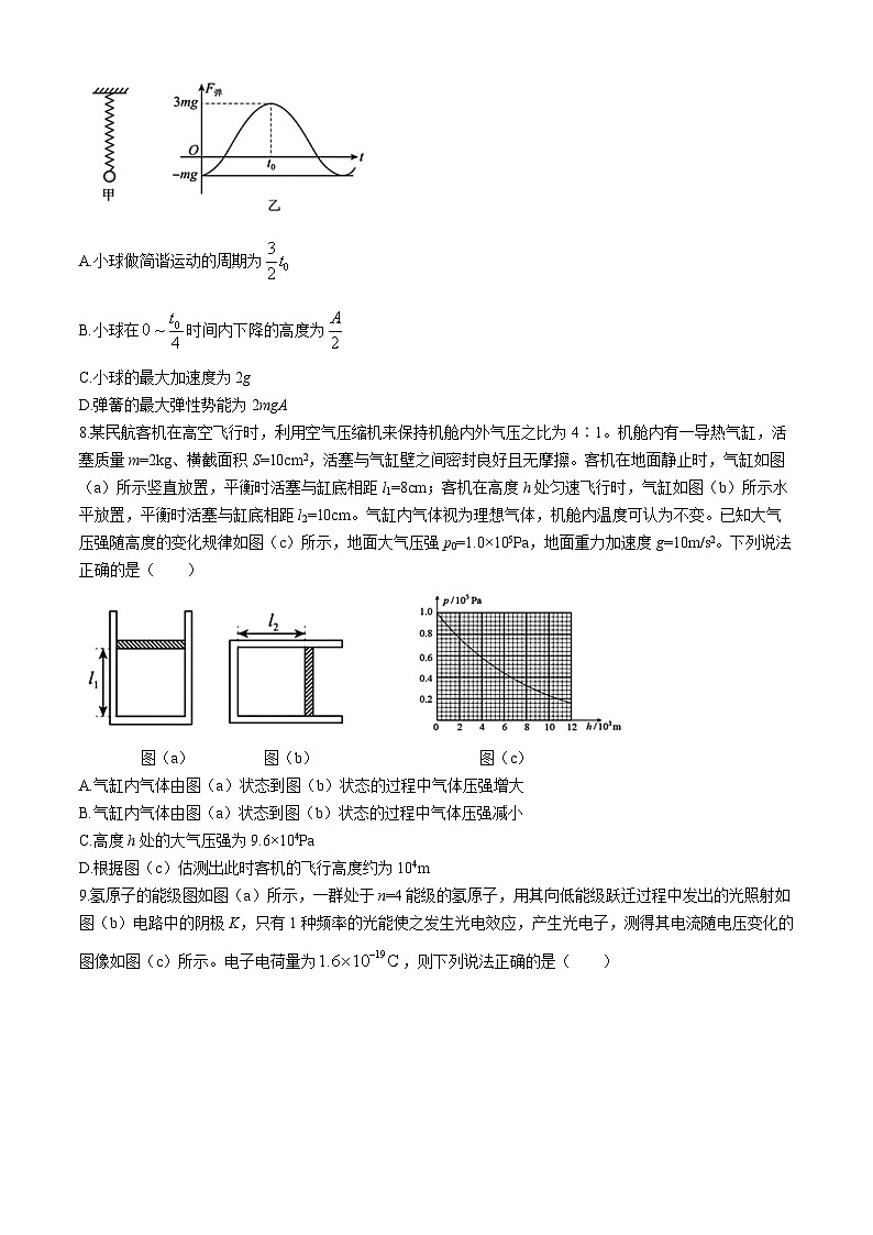 广西南宁市第二中学2024-2025学年高三上学期开学物理试题第3页