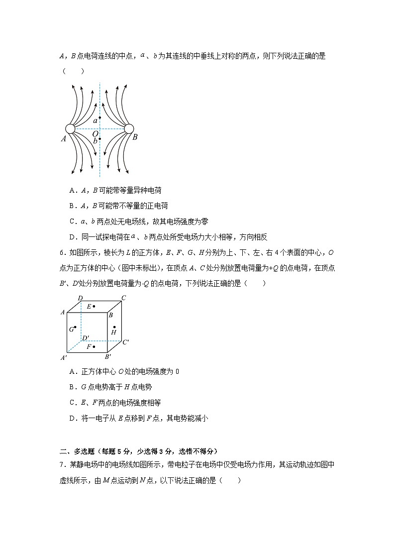 湖南省娄底市涟源市部分学校2024-2025学年高二上学期开学考试物理试题02