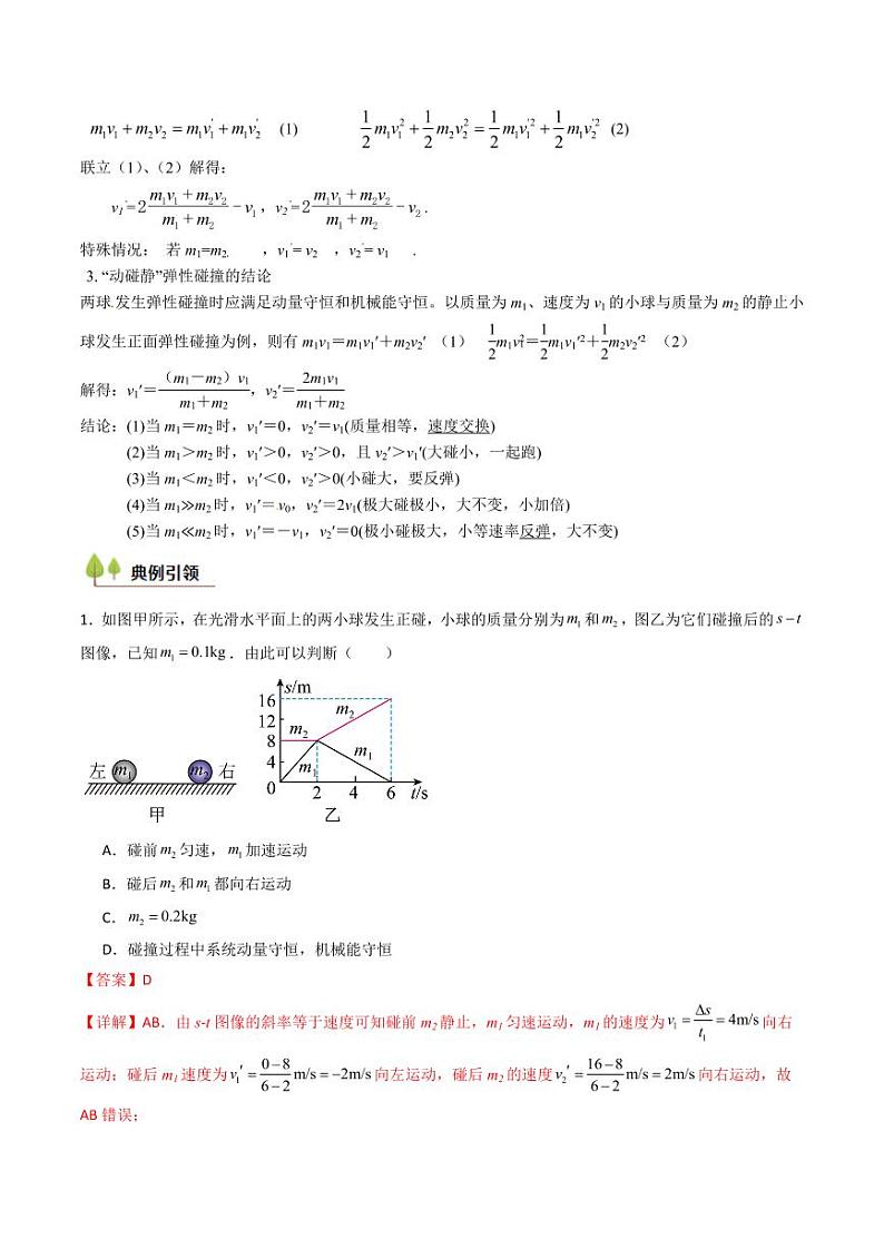 考点27 动量守恒定律及其应用（核心考点精讲精练）（教师版） 备战2025年高考物理一轮复习考点帮（新高考通用）第3页