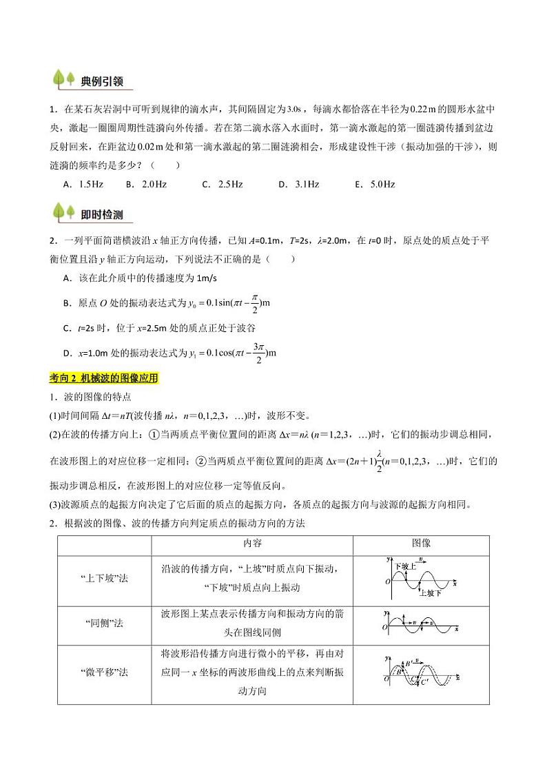 考点30 机械波（核心考点精讲精练）（学生版） 备战2025年高考物理一轮复习考点帮（新高考通用）第3页