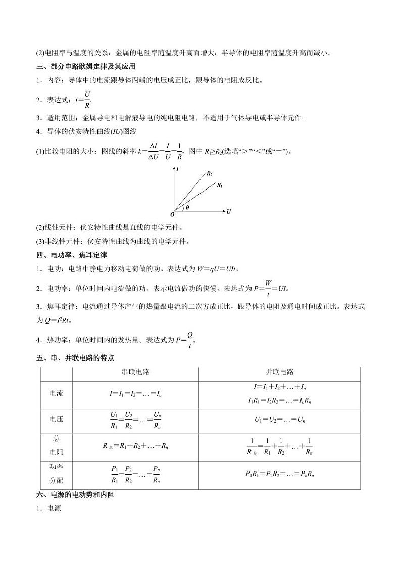 考点36 电路的基本概念和规律 闭合电路欧姆定律（核心考点精讲精练）（含答案） 备战2025年高考物理一轮复习考点帮（新高考通用）02