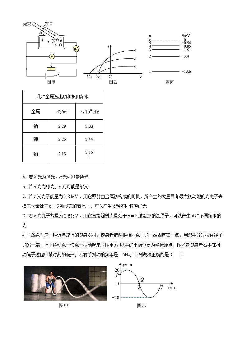 北京市北师大附属实验中学2024届高三下学期3月零模物理试卷（Word版附解析）02