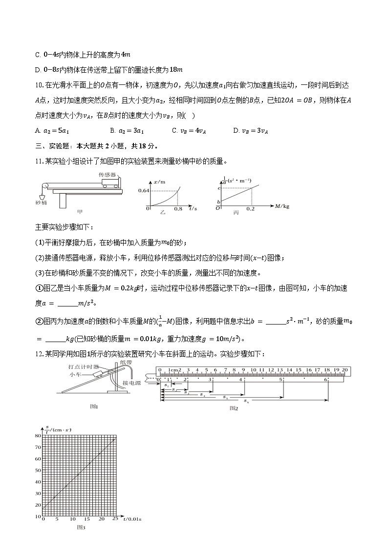 2024-2025学年湖南省长沙市平高教育集团高三（上）月考物理试卷（8月份）（含答案）03