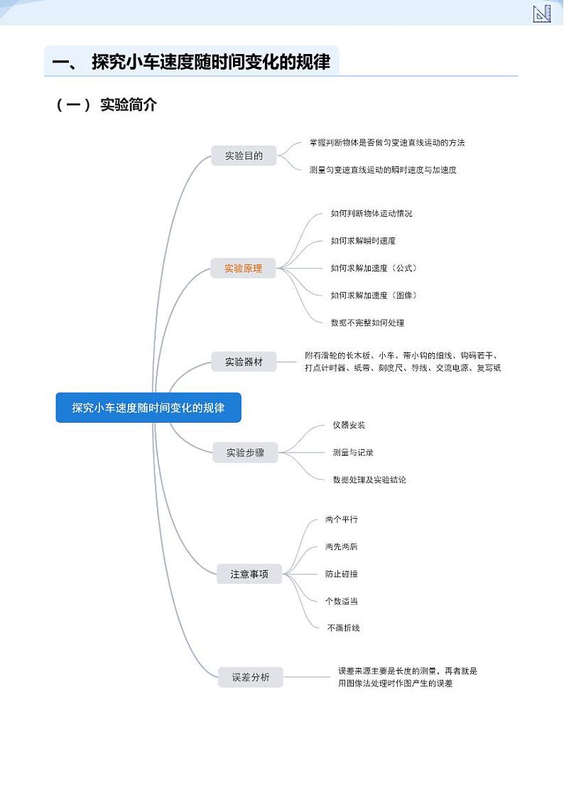 08.力学实验一（必修一）(学生版)-2024-2025学年高三物理上册大一轮复习讲义第3页