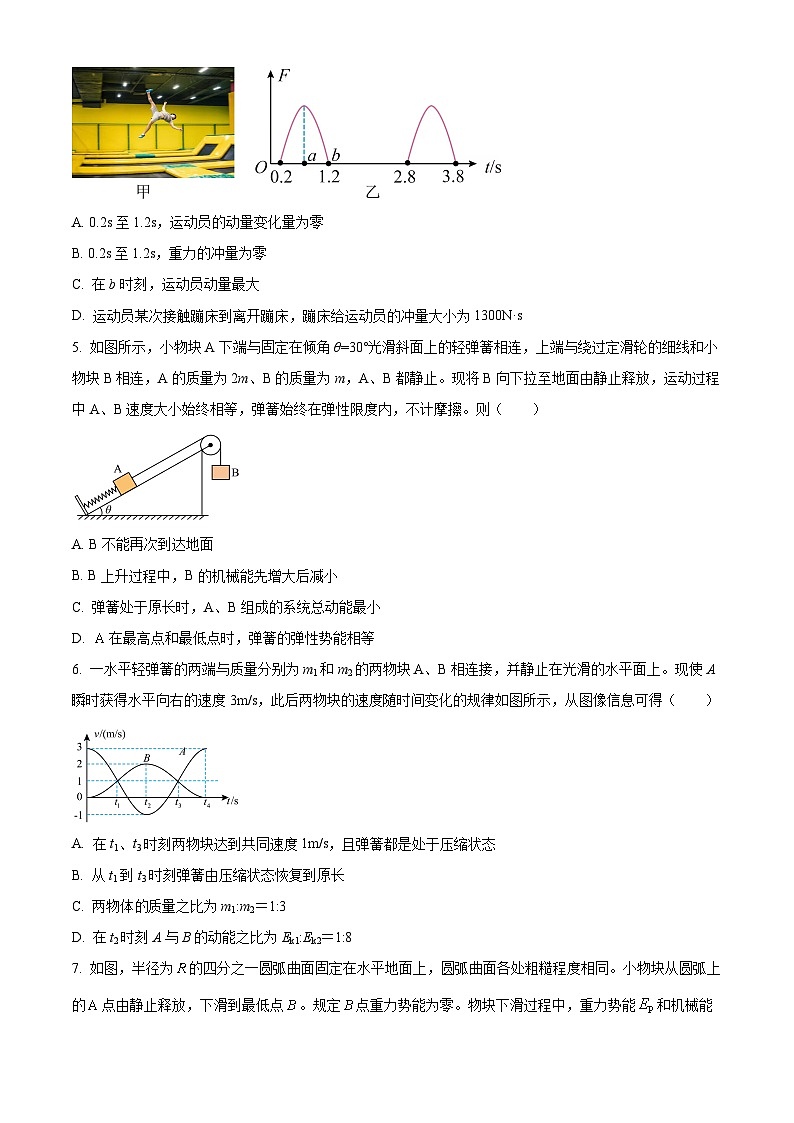 四川省内江市第六中学2024-2025学年高二上学期入学考试物理试题（原卷版+解析版）02
