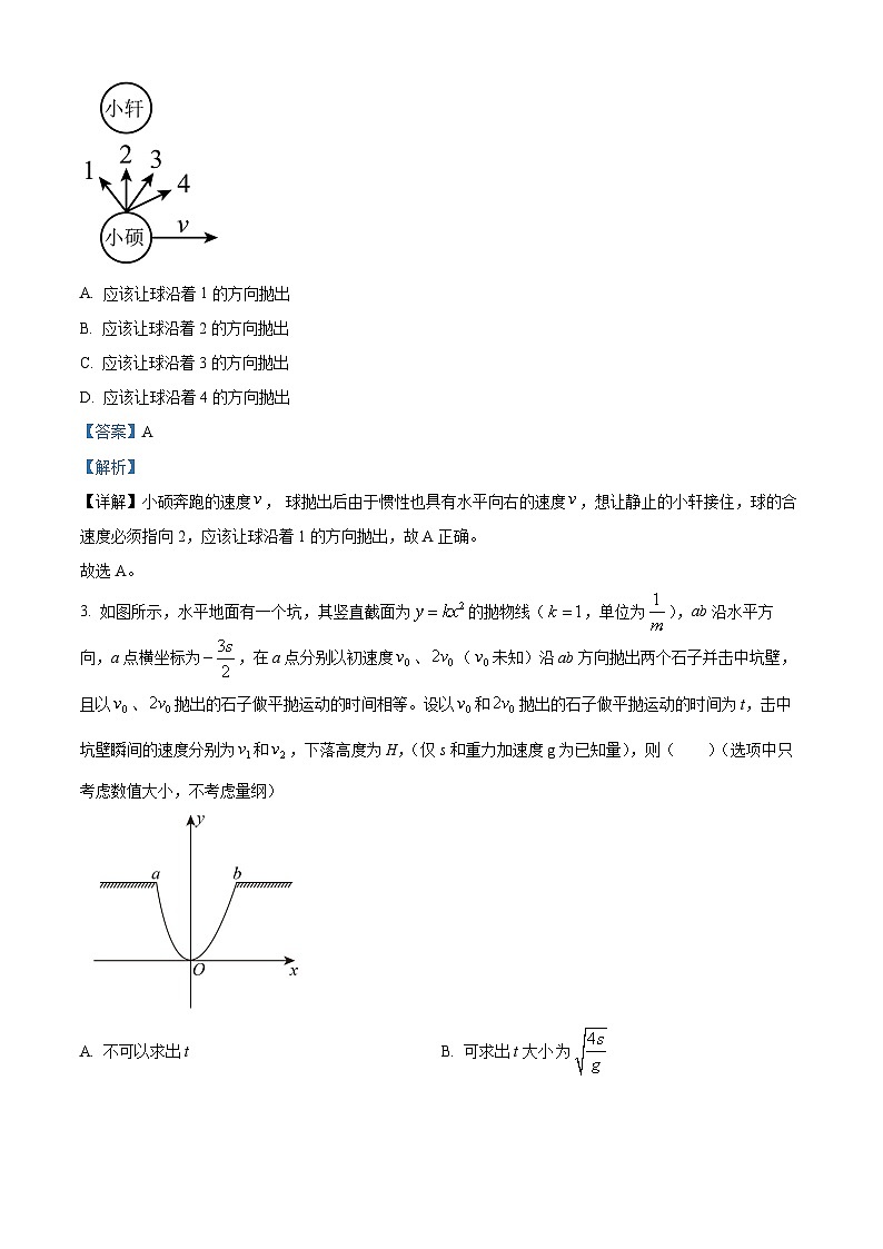 浙江省Lambda联盟2023-2024学年高三下学期第一次联考物理试卷（Word版附解析）02