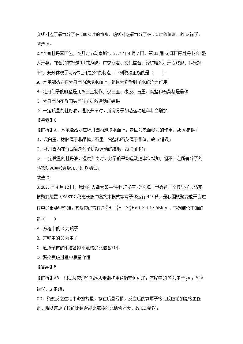 [物理][期末]山东省菏泽市2023-2024学年高二下学期7月期末考试试卷(解析版)02