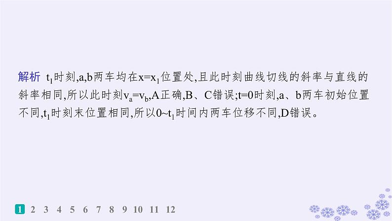 2025届高考物理一轮总复习第1单元运动的描述匀变速直线运动热点练1运动图像追及相遇问题课件03