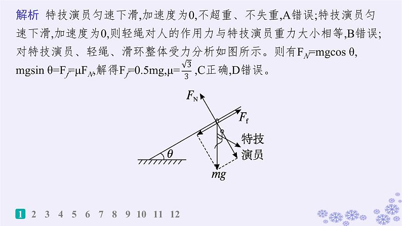 2025届高考物理一轮总复习第2单元相互作用热点练2共点力的平衡及其应用课件新人教版03