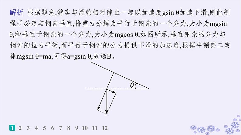 2025届高考物理一轮总复习第3单元牛顿运动定律素养练6与斜面体相关的动力学问题科学思维课件新人教版03