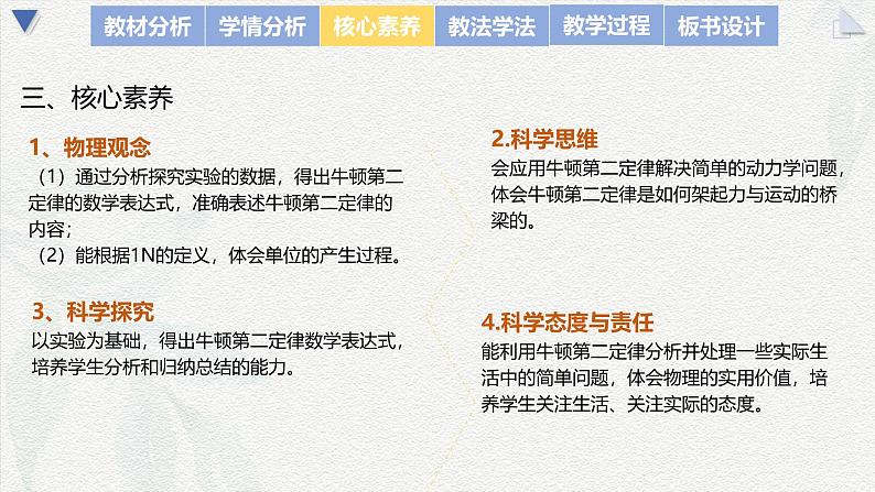 4.3 牛顿第二定律 说课课件-2024-2025学年高一上学期物理人教版（2019）必修第一册第5页