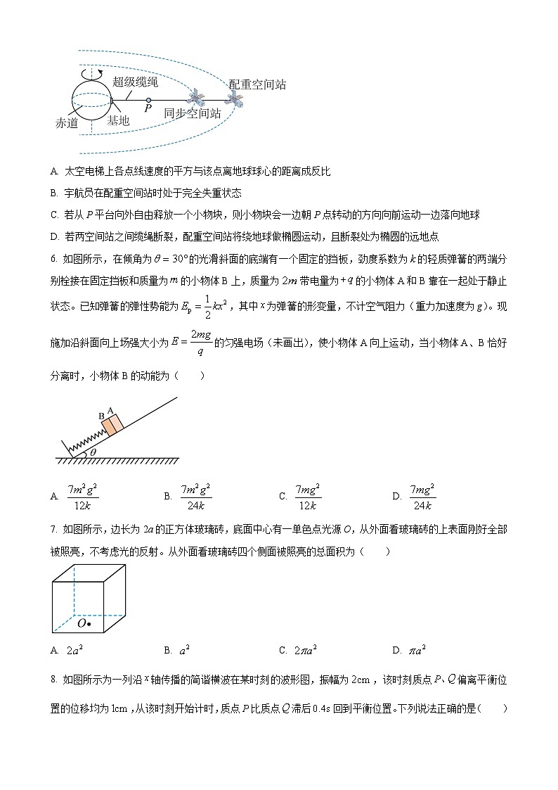 河南省漯河市2023-2024学年高二下学期期质量监测考试+物理试卷（含答案）03