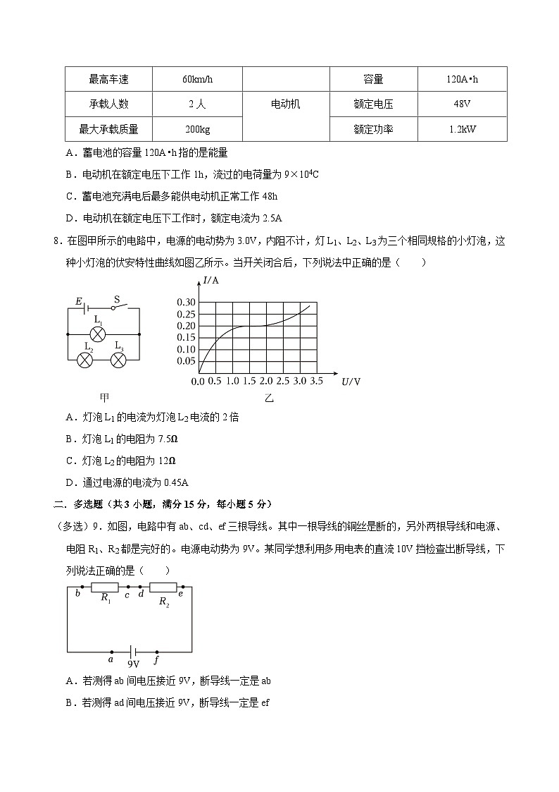 湖南省岳阳市临湘市2024-2025学年高二上学期9月月考物理试题第3页