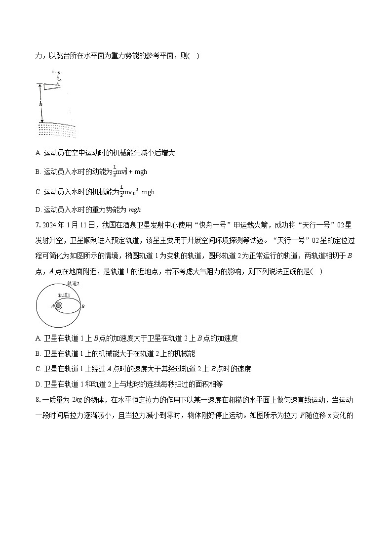 2023-2024学年山西省阳泉市高一（下）期末测试物理试卷（含详细答案解析）03