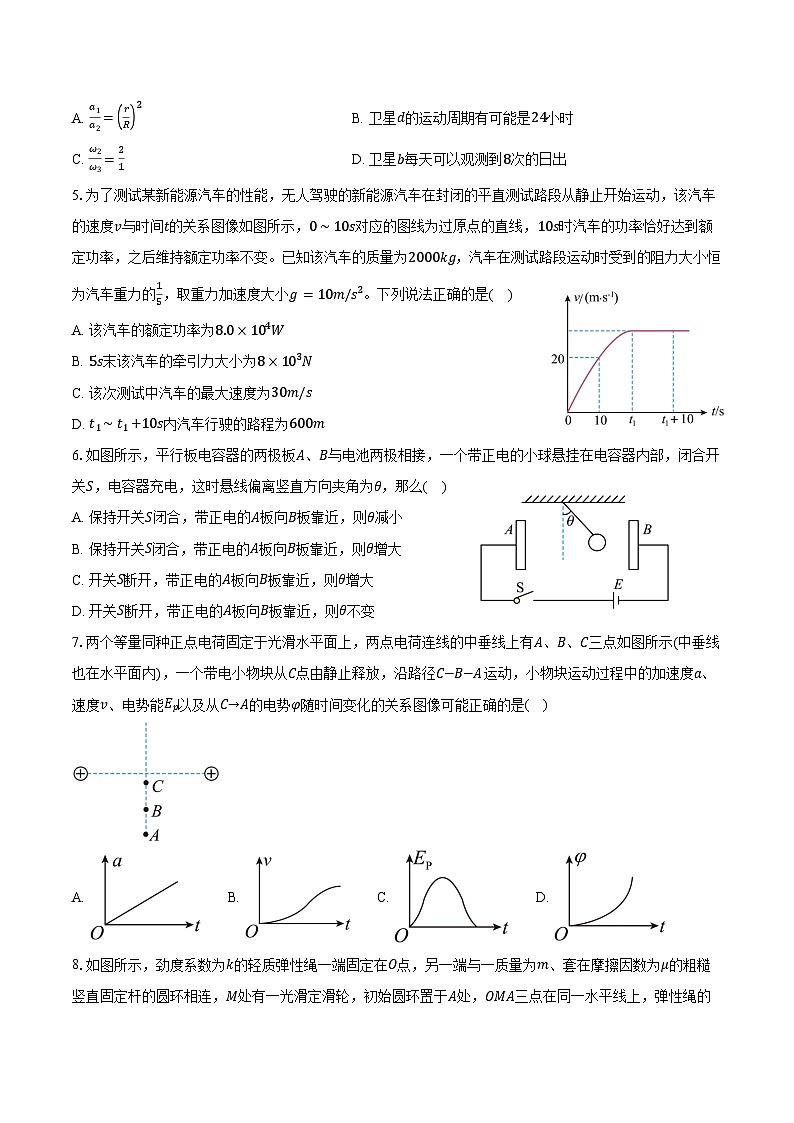 2024-2025学年安徽省马鞍山市第二中学高二（上）月考物理试卷（9月）（含答案）02