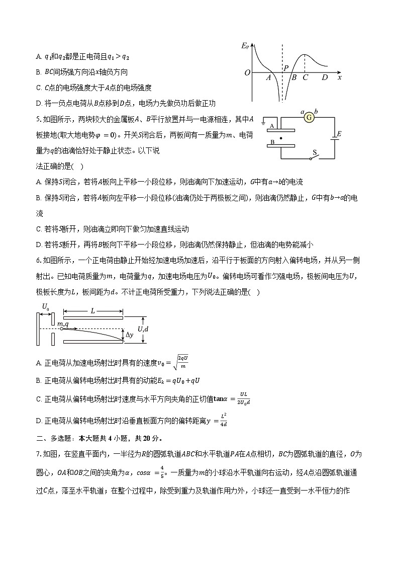 2024-2025学年湖南省长沙一中城南校区高二（上）入学物理试卷（含解析）02