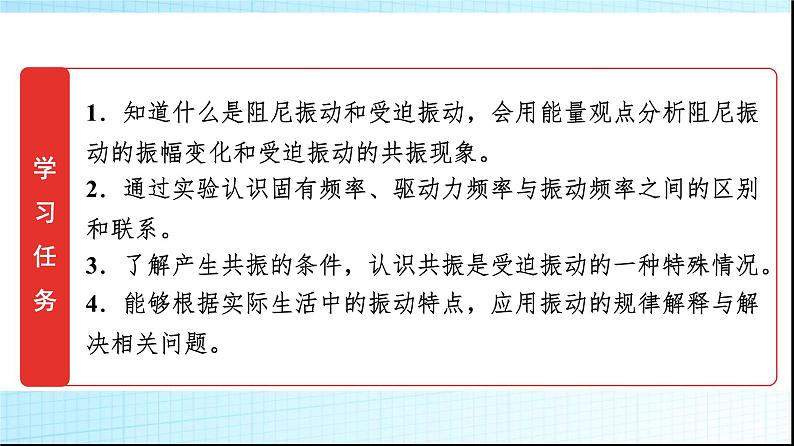 人教版高中物理选择性必修第一册第二章6受迫振动共振课件第2页