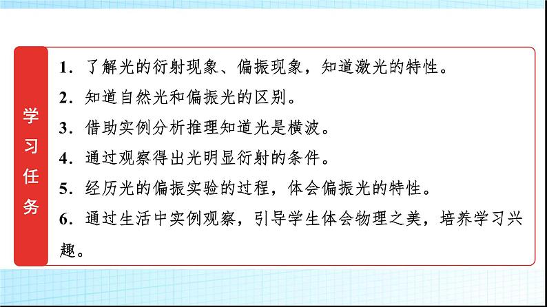 人教版高中物理选择性必修第一册第四章5光的衍射6光的偏振激光课件+学案02