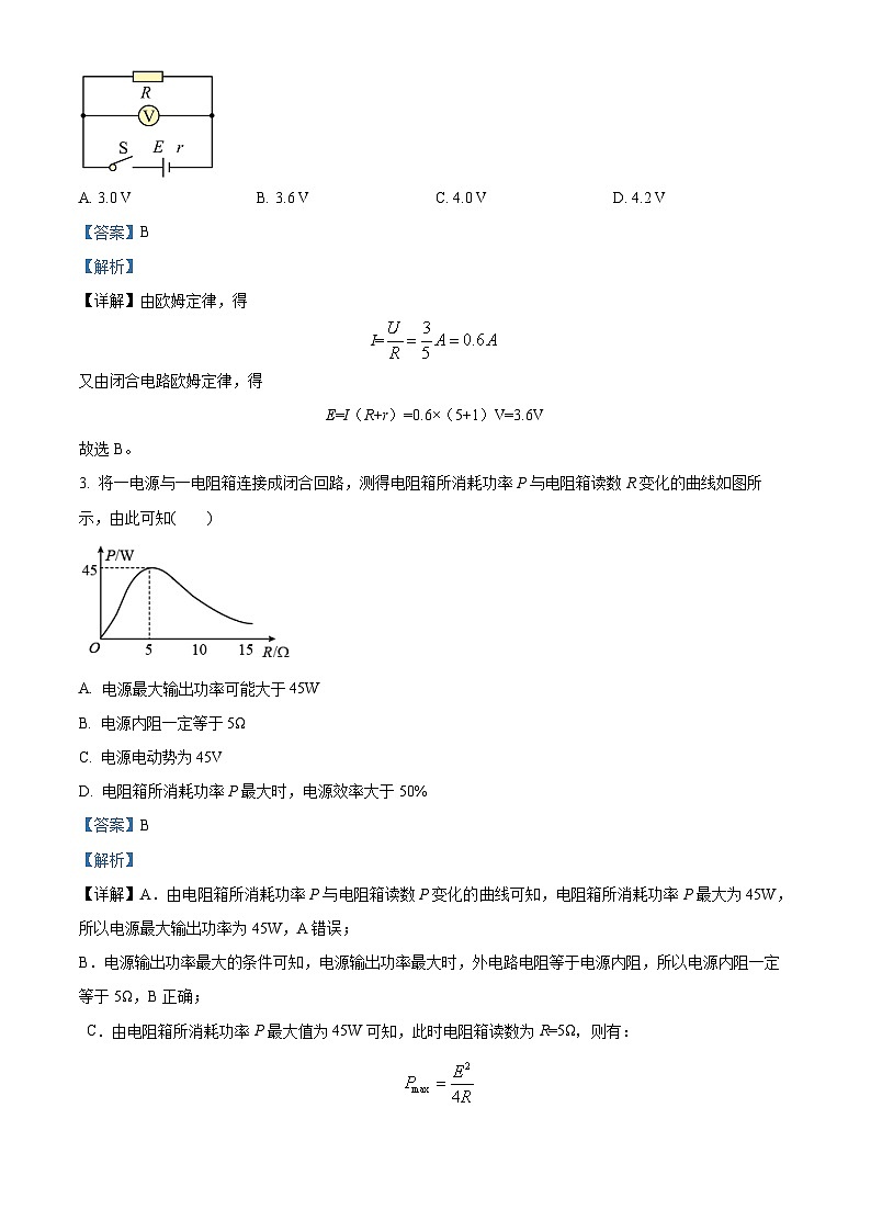 湖北省十堰市六校教学合作体2024-2025学年高二上学期9月月考物理试卷 Word版含解析第2页
