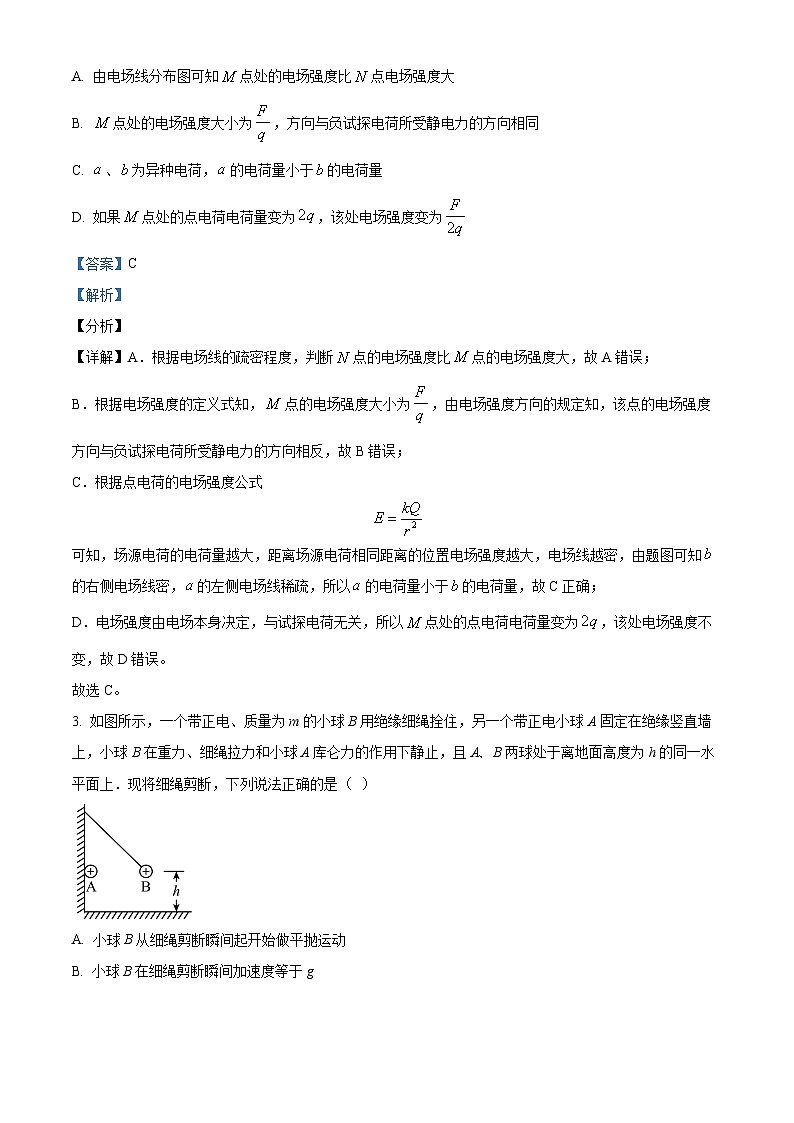 河北省沧州市第二中学2024-2025学年高二上学期9月月考物理试题  Word版含解析第2页
