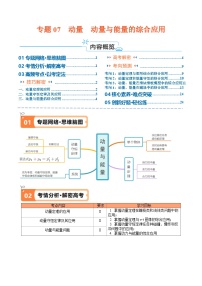 专题07  动量　动量与能量的综合应用（讲义）-【高频考点解密】2024年高考物理二轮复习高频考点追踪与预测（江苏专用）